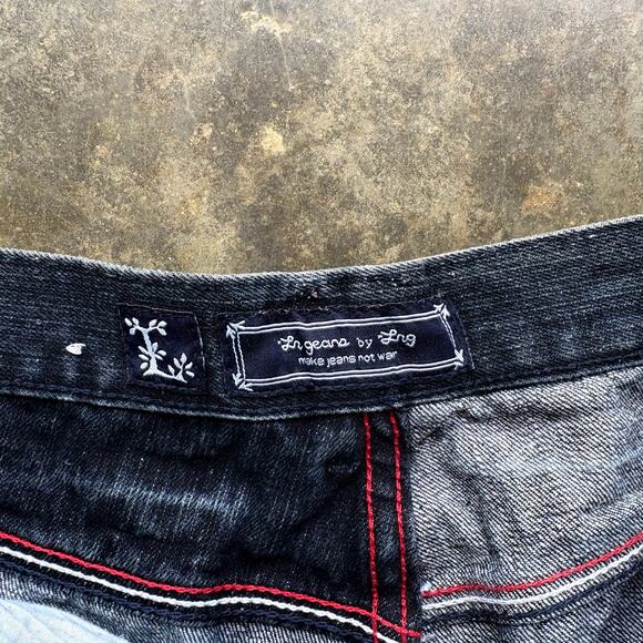 Crazy Vintage baggy y2k Black Jorts‎ - Picture 5 of 6